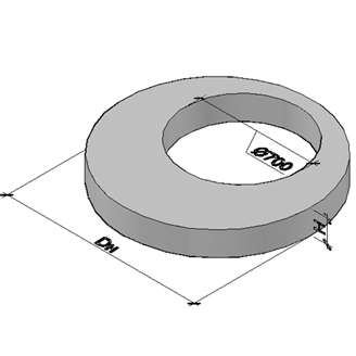 Плиты перекрытия колец