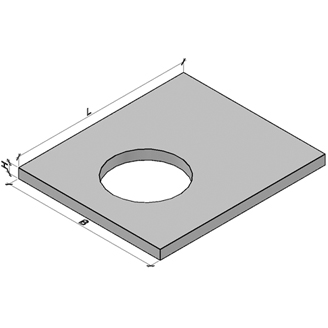 Плиты с отверстием